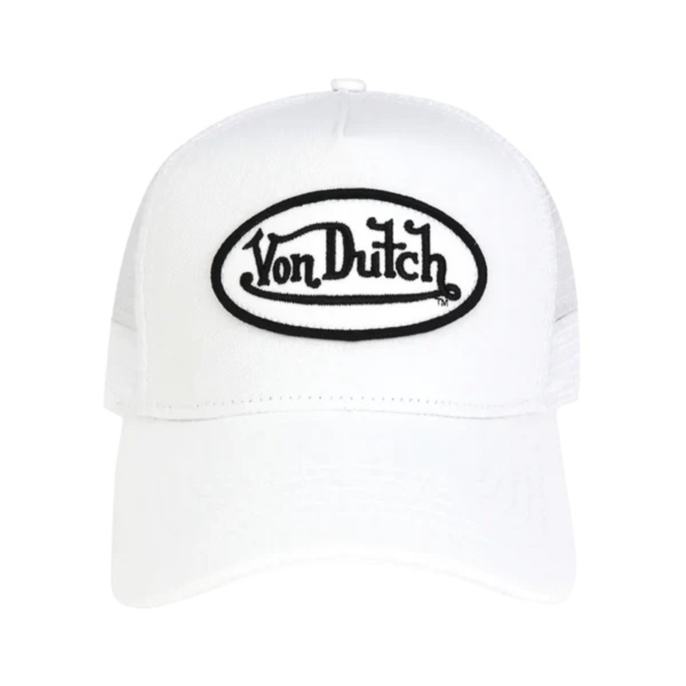 Von Dutch White Mesh Cap